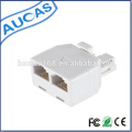 Modular Superfície Dual Jack / adaptador de telefone / rj45 conector de porta dupla